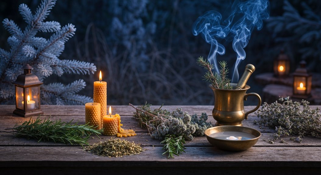 traditionelle Wintergeisterliche Rituale